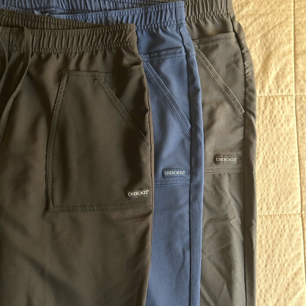Cherokee Ankle & Cropped Pants - Black, Blue, Gray